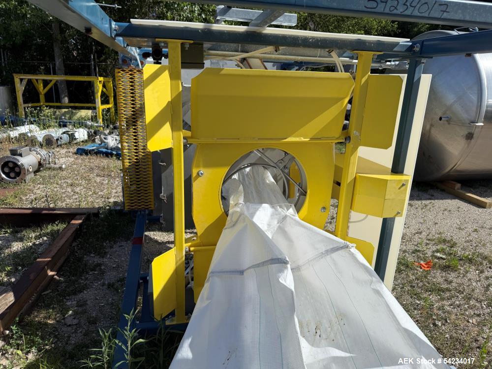 Used Flexicon Bulk Bag Unloader with Chain-Vey Conveying System – 4,000 lb Capacity Super Sack Discharge Station