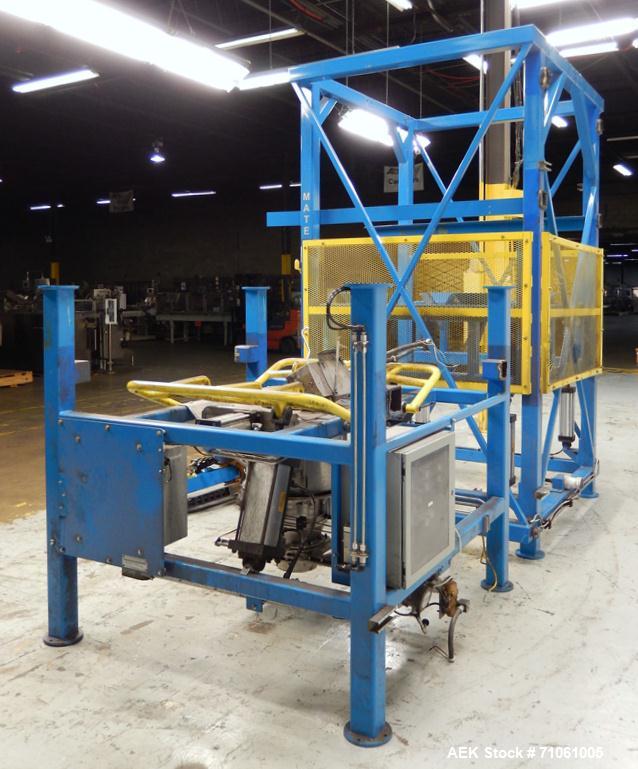 Used Material Transfer & Storage, Inc Bulk Bag Supersack Unloader. Machine includes (1) Harrington 2-ton (4,000lb) electronic crane, s/n: 11B2000, a PepperL+Fuchs Type X 6000 series purging system, F...