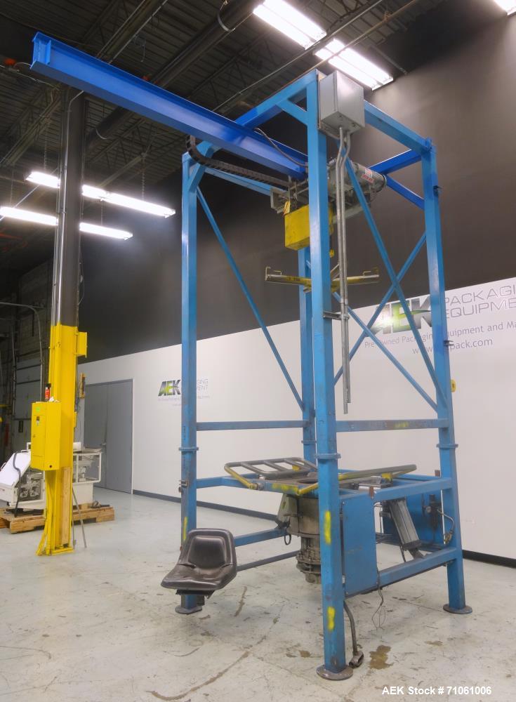 Used Material Transfer & Storage, Inc Bulk Bag Supersack Unloader. Machine includes (1) Harrington 2-ton (4,000 pound) electronic crane, Flo-Master massagers, sure-seal spout clamping system and a Vo...
