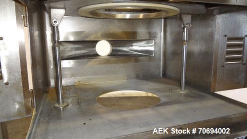 Used IEDCO Bulk Bag Discharge Station, Model 10286-BBU-5101, 304 Stainless Steel. (1) Top frame section approximately 63" long x 63" wide x 84" tall, (1) bottom frame section approximately 63" long x...