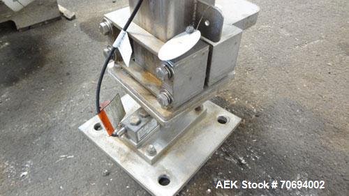 Used IEDCO Bulk Bag Discharge Station, Model 10286-BBU-5101, 304 Stainless Steel. (1) Top frame section approximately 63" long x 63" wide x 84" tall, (1) bottom frame section approximately 63" long x...