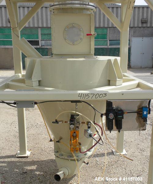 Used Adaptive Engineering & Fabrication Super-Sack Unloading System, carbon steel. Approximate 60’’ wide x 60’’ long x 16’ tall frame. (1) Top unloading frame section 72’’ tall with removable bag lif...