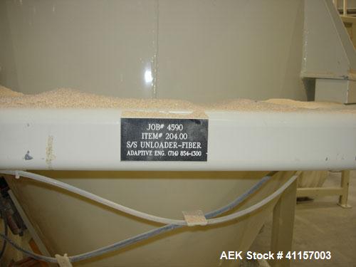 Used Adaptive Engineering & Fabrication Super-Sack Unloading System, carbon steel. Approximate 60’’ wide x 60’’ long x 16’ tall frame. (1) Top unloading frame section 72’’ tall with removable bag lif...