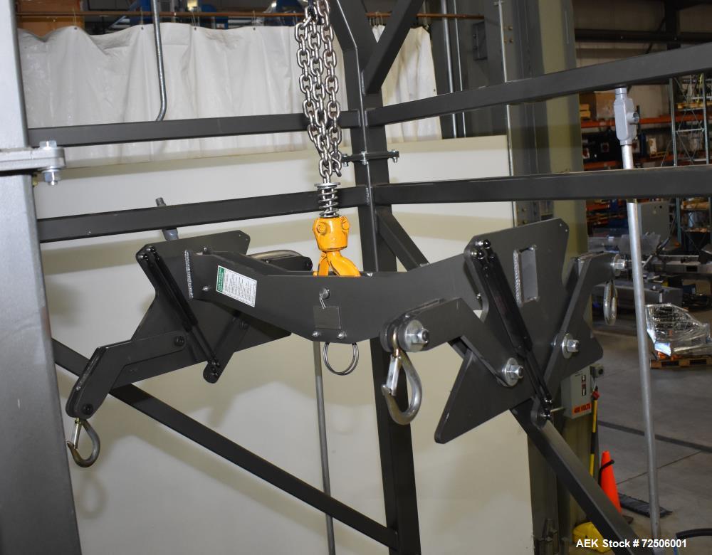 Used Modern Process Equipment (MPE) Bulk Bag Loader / Unloader. Includes Harrington 2 ton hoist. Genuine Bindicator.