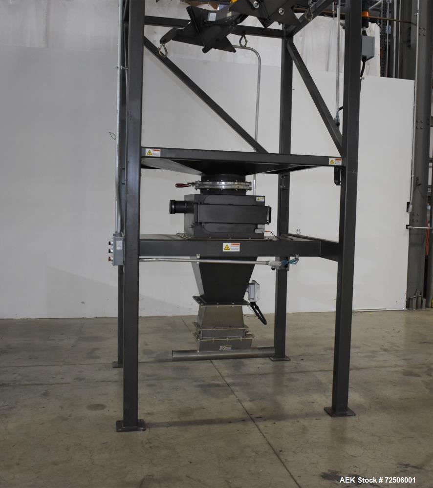 Used Modern Process Equipment (MPE) Bulk Bag Loader / Unloader. Includes Harrington 2 ton hoist. Genuine Bindicator.