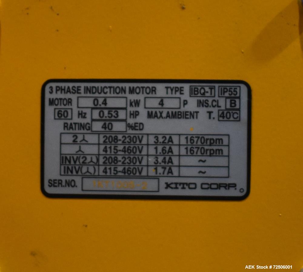 Used Modern Process Equipment (MPE) Bulk Bag Loader / Unloader. Includes Harrington 2 ton hoist. Genuine Bindicator.