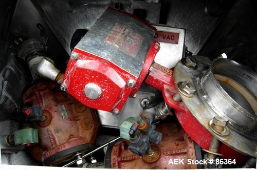 Used Supersack Unloader Consisting Of: (1) Stainless steel frame with a 12" diameter cuff, mounted on casters. MT Weigh Systems scales, model 8000HE-1K, 1000 pound capacity; (2) 304 stainless steel p...