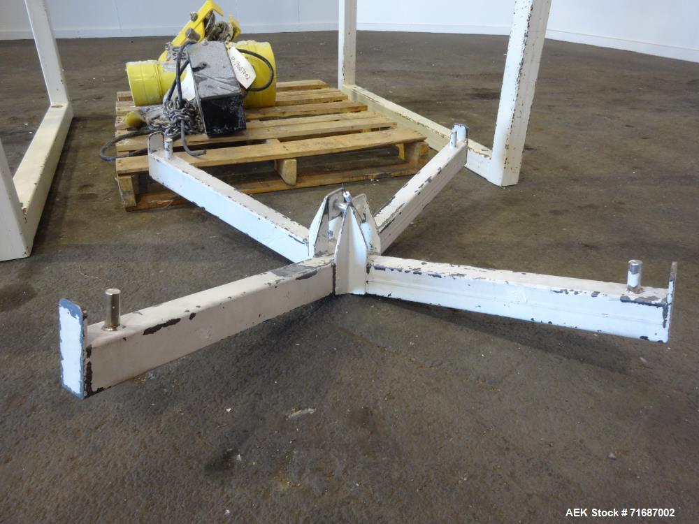Used Vac-U-Max Hoist & Trolley Super sack Bulk Bag Unloader, 2 Ton Capacity, Ca