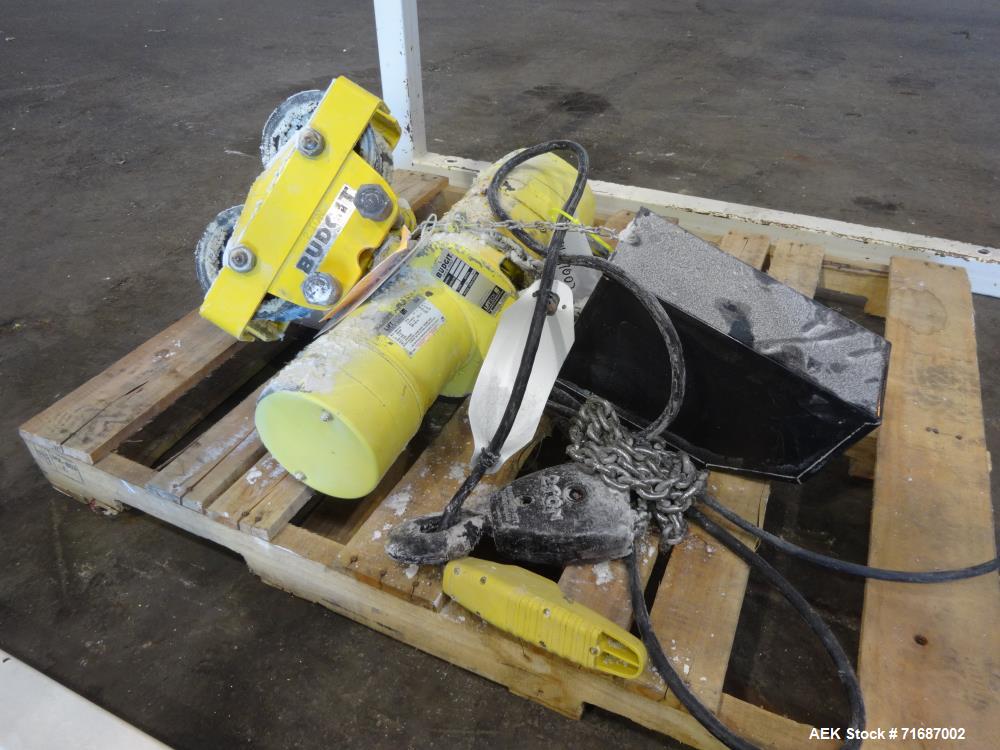 Used Vac-U-Max Hoist & Trolley Super sack Bulk Bag Unloader, 2 Ton Capacity, Ca