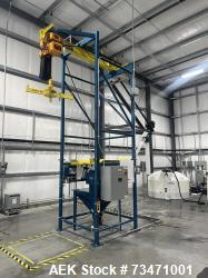 Used Flexicon Bulk-Out Bulk Bag Slitter/Discharger – 2 Ton Hoist, 3200 lb Capacity, VFD, HMI