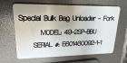 Modern Process Equipment Super Sack Unloader, Model 49-2SP-BBU