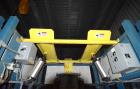 Used Flexicon BFH-C-X Half Frame. Includes (2) air operated bag holders, (1) Tele-Tube telescoping tube, (1) Salina Vortex slide valve, (1) Flexicon agitated hopper, (1) ball valve. Mounted on a carb...