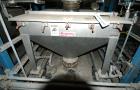 Used Flexicon BFH-C-X Half Frame. Includes (2) air operated bag holders, (1) Tele-Tube telescoping tube, (1) Salina Vortex slide valve, (1) Flexicon agitated hopper, (1) ball valve. Mounted on a carb...