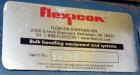 Used Flexicon BFH-C-X Half Frame. Includes (2) air operated bag holders, (1) Tele-Tube telescoping tube, (1) Salina Vortex slide valve, (1) Flexicon agitated hopper, (1) ball valve. Mounted on a carb...