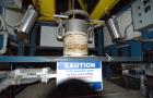 Used Flexicon BFH-C-X Half Frame. Includes (2) air operated bag holders, (1) Tele-Tube telescoping tube, (1) Salina Vortex slide valve, (1) Flexicon hopper, (1) ball valve. Mounted on a carbon steel ...