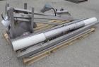 Used Super Sack Unloader, 304 Stainless Steel. (1) Frame with top height adjustment, 1 bag holder I beam ( no hoist), (2) bag valves. Includes (3) Flexicon screw conveyor drive ends (no tubes or scre...