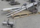 Used Super Sack Unloader, 304 Stainless Steel. (1) Frame with top height adjustment, 1 bag holder I beam ( no hoist), (2) bag valves. Includes (3) Flexicon screw conveyor drive ends (no tubes or scre...