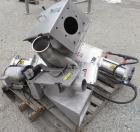 Used Super Sack Unloader, 304 Stainless Steel. (1) Frame with top height adjustment, 1 bag holder I beam ( no hoist), (2) bag valves. Includes (3) Flexicon screw conveyor drive ends (no tubes or scre...