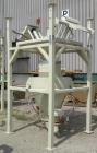 Used Adaptive Engineering & Fabrication Super-Sack Unloading System, carbon steel. Approximate 60’’ wide x 60’’ long x 16’ tall frame. (1) Top unloading frame section 72’’ tall with removable bag lif...