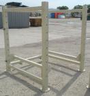 Used Adaptive Engineering & Fabrication Super-Sack Unloading System, Carbon Steel. Approximate 60’’ wide x 60’’ long x 16’ tall frame. (1) Top unloading frame section 72’’ tall with removable bag lif...