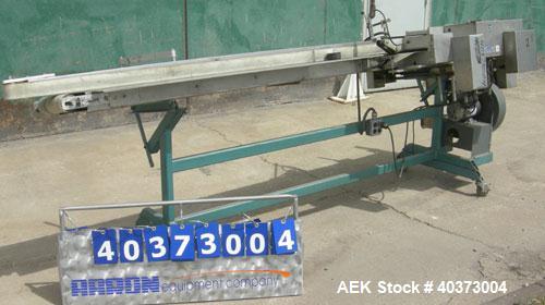 Used All Packaging Machinery horizontal conveyorized band sealer, model HCBS1/8 CTP-12X10. Approximately 25" long seal area, 100 feet per minute speeds, 1/8" wide seals. Product capacity 3" to 30" lo...