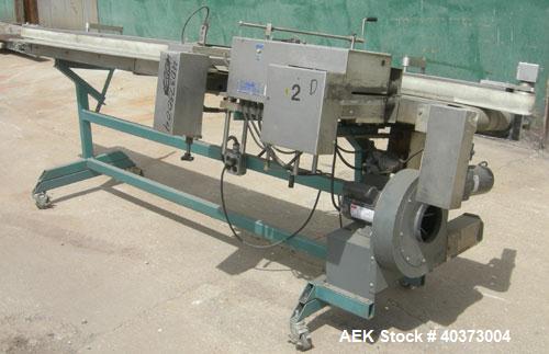 Used All Packaging Machinery horizontal conveyorized band sealer, model HCBS1/8 CTP-12X10. Approximately 25" long seal area, 100 feet per minute speeds, 1/8" wide seals. Product capacity 3" to 30" lo...