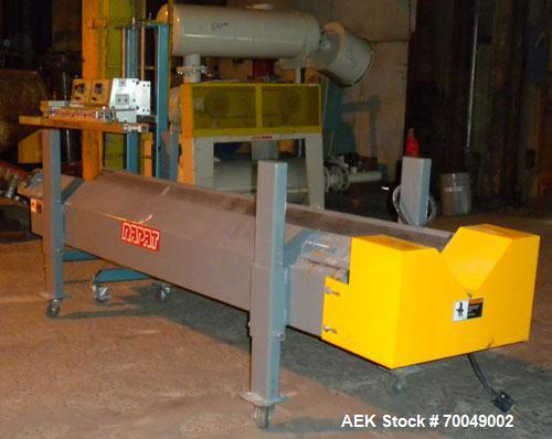 Used All Packaging Machinery (APM) Vertical Rotary Band Sealering System, Model VBS-3/8-DH-10+P.R. Machine has variable speeds pf up to 540 inches per minute. Has a 5" heating and a 5" cooling zone. ...