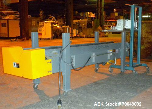 Used All Packaging Machinery (APM) Vertical Rotary Band Sealering System, Model VBS-3/8-DH-10+P.R. Machine has variable speeds pf up to 540 inches per minute. Has a 5" heating and a 5" cooling zone. ...