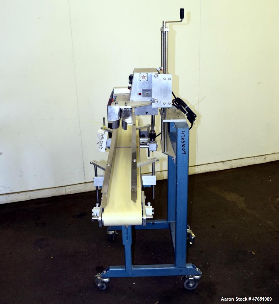 Used All Packaging Machinery (APM) VCBS-3/8-6X5 Vertical Rotary Band Sealing Sy