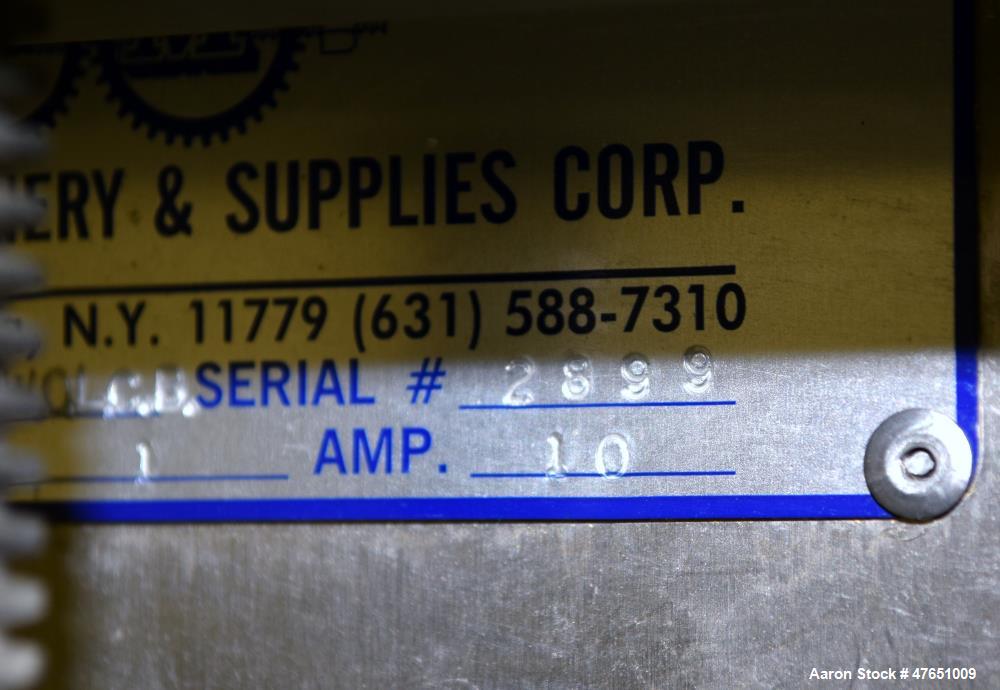 Used All Packaging Machinery (APM) VCBS-3/8-6X5 Vertical Rotary Band Sealing Sy