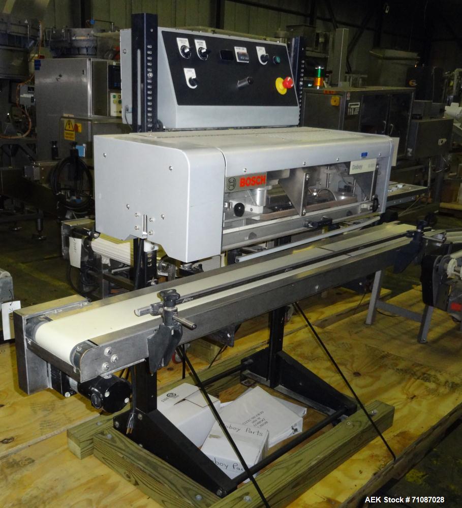Used Doboy (Bosch) Model B500 automatic bag sealer rated from 50" to 750" per minute - depending on materials and application, Capable of sealing all heat sealable materials, tube style or gusseted. ...