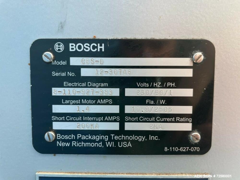 Used Bosch Doboy CBS-D Continuous Band Sealer (Left to Right)