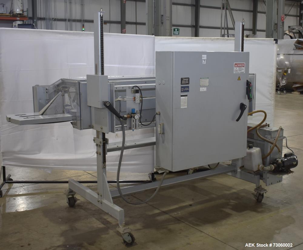 Used Bosch Model S-CH-S High Speed Heavy Duty Continuous Band Sealer. Designed to seal bulk bags at speeds from 30 - 75 feet per minute. Capable of handling heat sealable films up to 8 mil. gusseted ...