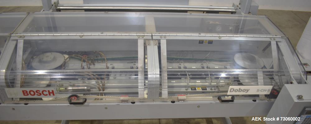 Used Bosch Model S-CH-S High Speed Heavy Duty Continuous Band Sealer. Designed to seal bulk bags at speeds from 30 - 75 feet per minute. Capable of handling heat sealable films up to 8 mil. gusseted ...