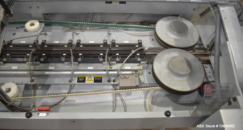 Used Bosch Model S-CH-S High Speed Heavy Duty Continuous Band Sealer. Designed to seal bulk bags at speeds from 30 - 75 feet per minute. Capable of handling heat sealable films up to 8 mil. gusseted ...