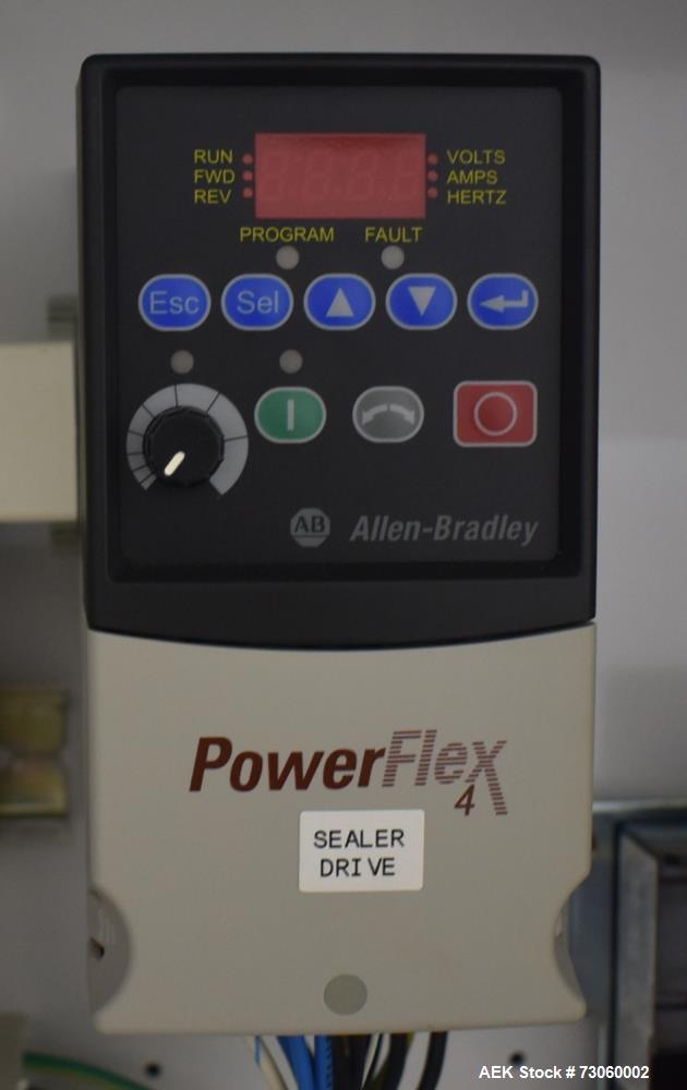 Used Bosch Model S-CH-S High Speed Heavy Duty Continuous Band Sealer. Designed to seal bulk bags at speeds from 30 - 75 feet per minute. Capable of handling heat sealable films up to 8 mil. gusseted ...