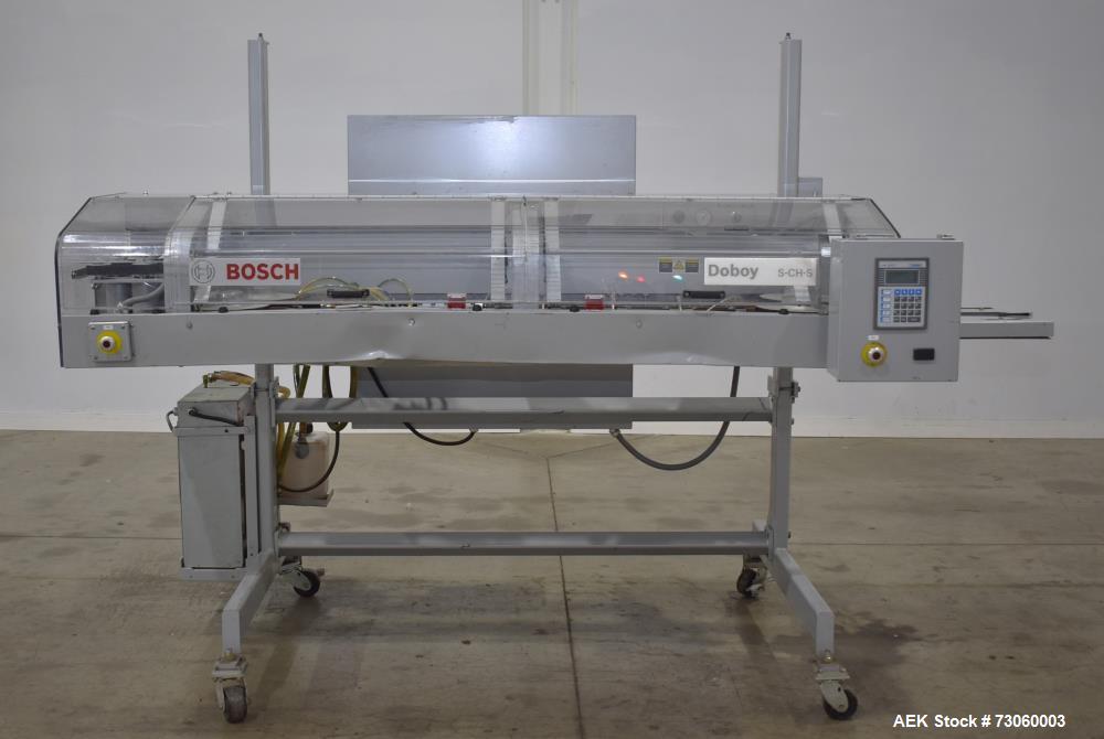 Used- Bosch Model S-CH-S High Speed Heavy Duty Continuous Band Sealer. Designed to seal bulk bags at speeds from 30 - 75 fee...