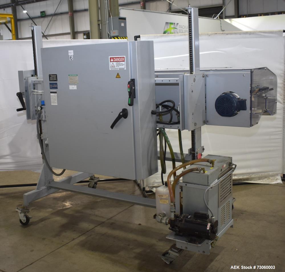 Used- Bosch Model S-CH-S High Speed Heavy Duty Continuous Band Sealer. Designed to seal bulk bags at speeds from 30 - 75 fee...