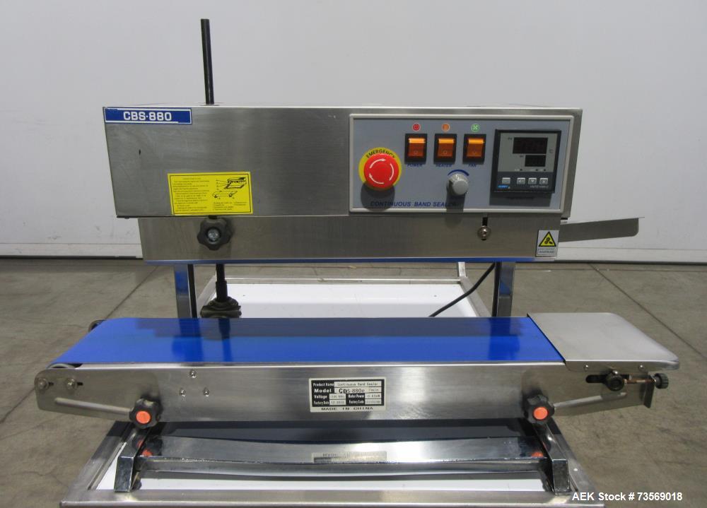 Used SealerSales CBS-880 Continuous Band Sealer – 630 in/min, 1/2" Seal Width (2013)