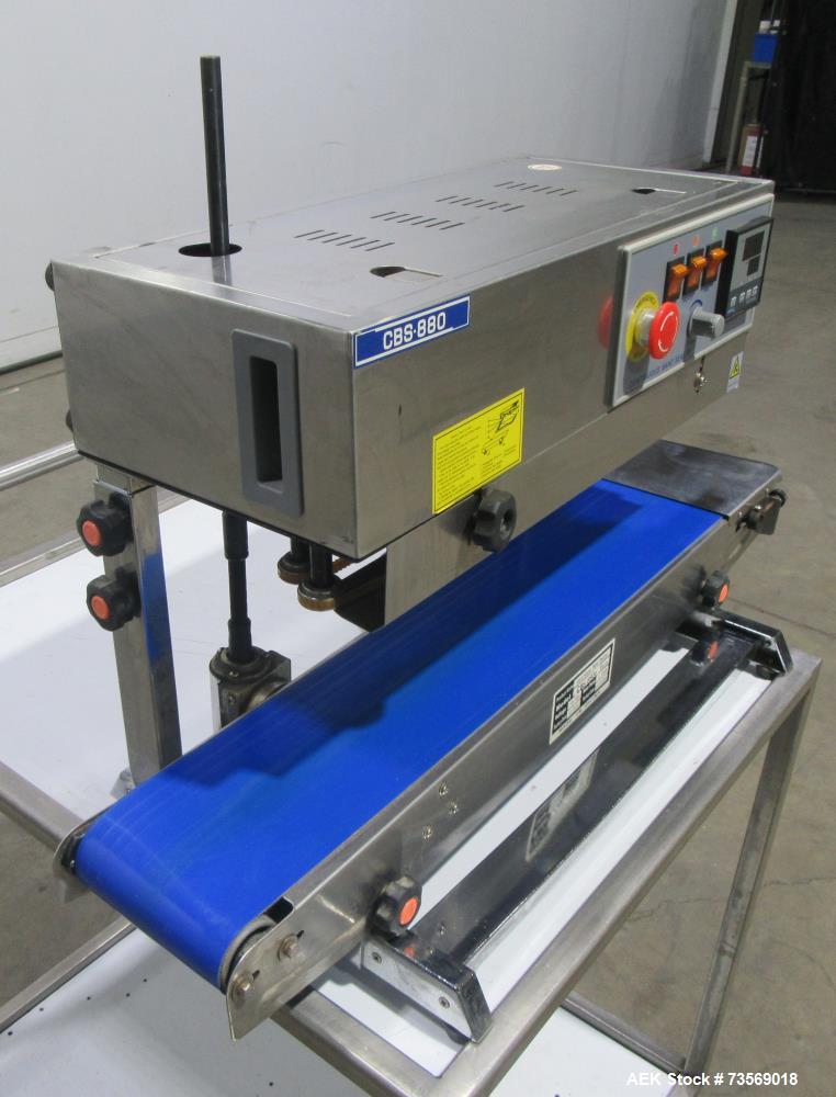 Used SealerSales CBS-880 Continuous Band Sealer – 630 in/min, 1/2" Seal Width (2013)