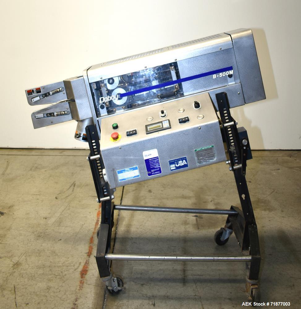 Used- Bosch Doboy B-500M Horizontal Mount, Validatable Band Sealer with Trimmer.