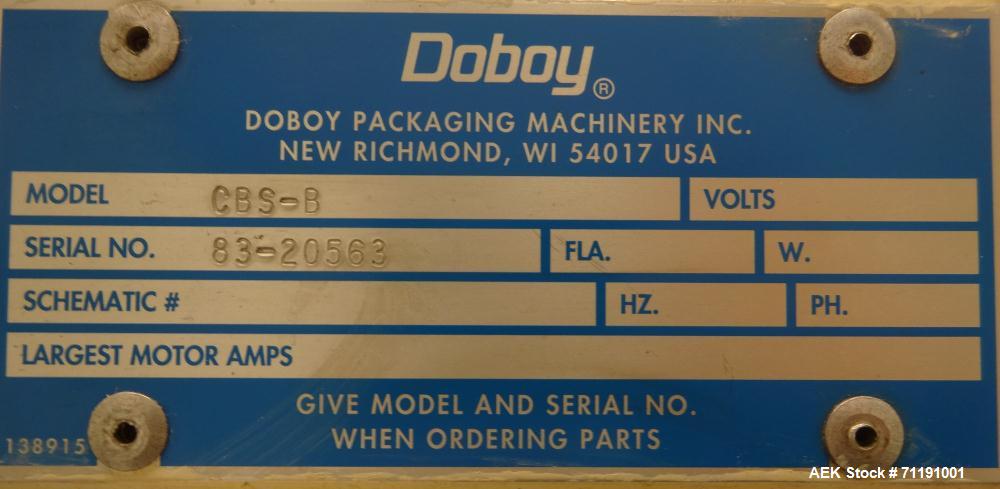 Used Doboy Model CBS-B Continuous Band Sealer