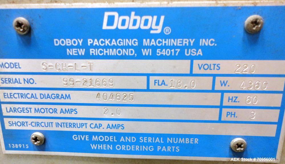 Used Doboy High Speed Continuous Band Sealer, Model S-CH-L-T.