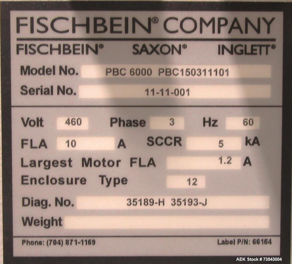 Used Fischbein PBC 6000 Pinch Bag Closer for Sale – Up to 85 FPM