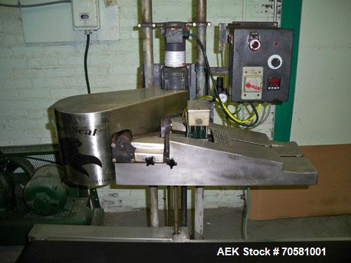 Used Niche Industries Hot Air Sealer, Model S-101 "The Seal".  Triple belted, digital temperature control, electronic speed control adjustable from 0 to 120 feet per minute, seals bags 1 to 8 mils th...