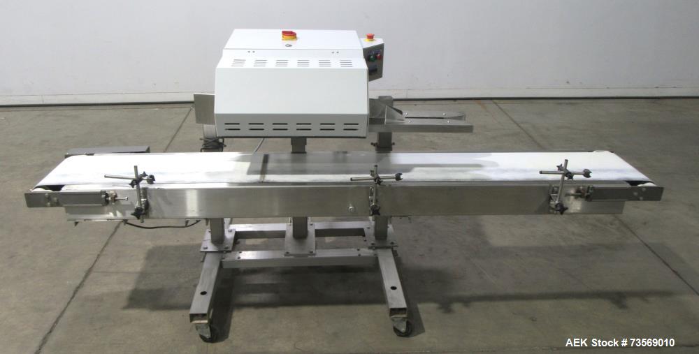 Used OK International Rotary Continuous Hot Air Bag Sealer – Right to Left, 10 Mil Capacity