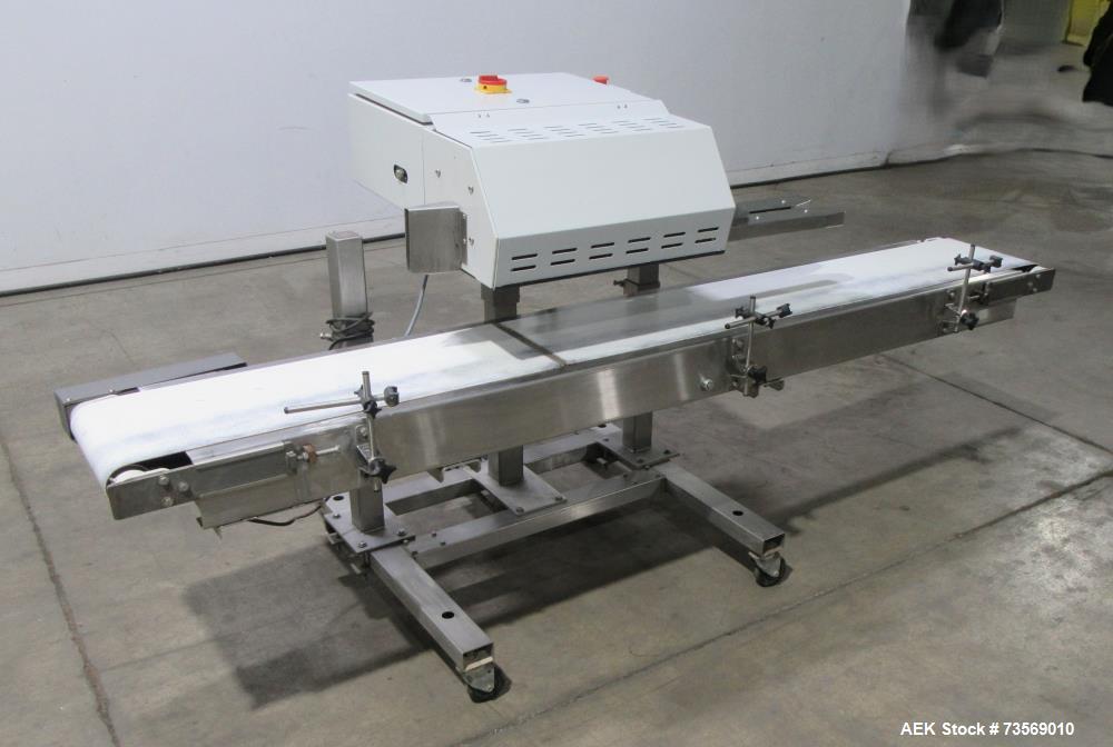Used OK International Rotary Continuous Hot Air Bag Sealer – Right to Left, 10 Mil Capacity