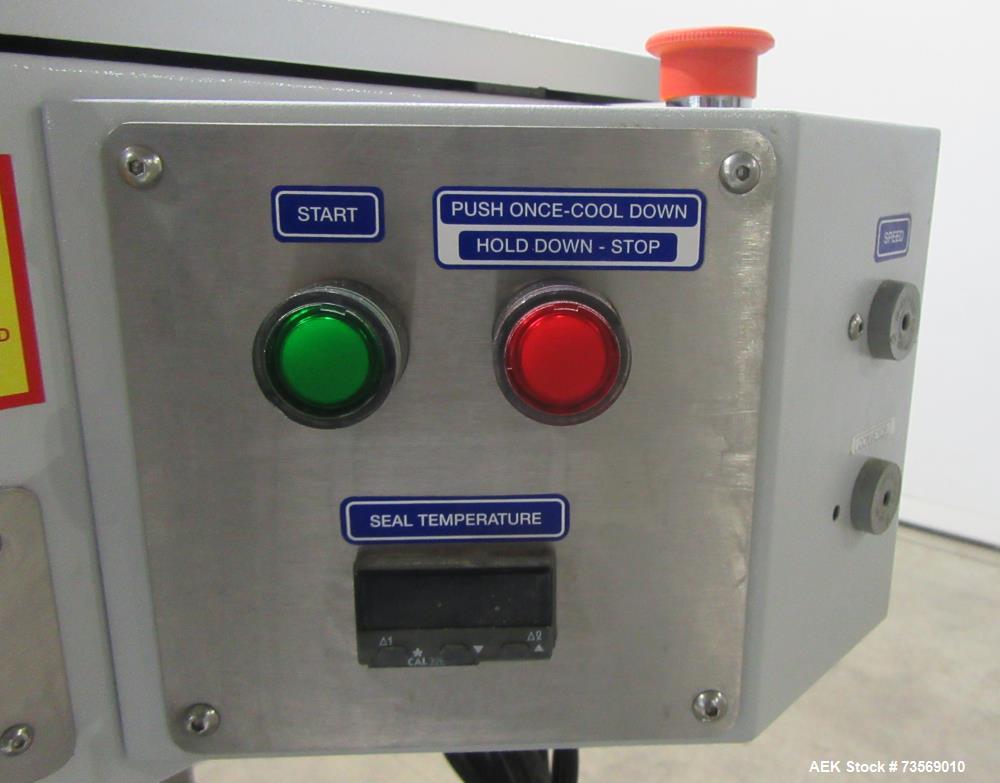 Used OK International Rotary Continuous Hot Air Bag Sealer – Right to Left, 10 Mil Capacity