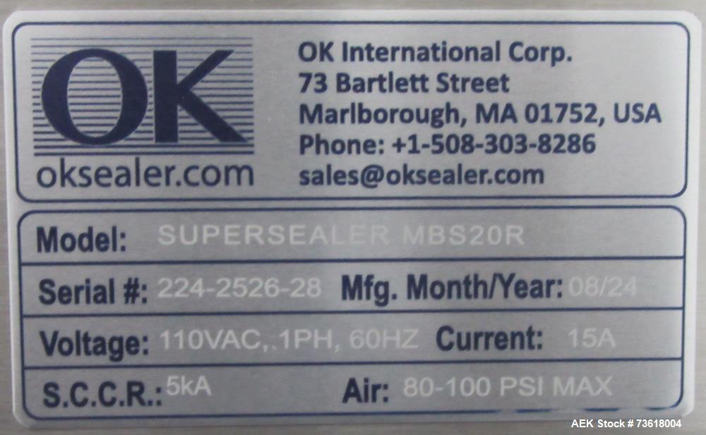 OK International Supersealer MBS20 Medical Band Sealer – Continuous Bag Sealer