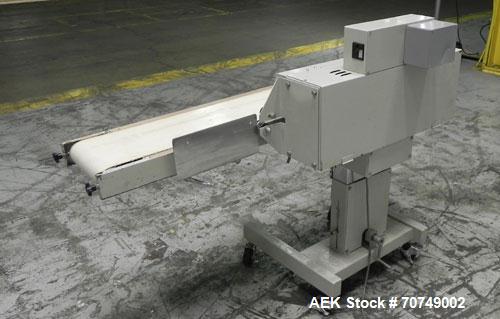 Used Packaging Aids Model 552 Medical Band Sealer. Pouch / Bag sealer is capable of speeds from 150" to 400" per minute. Seal width 7/16". Sealing temperature adjustable up to 450 deg Farenheit. Head...